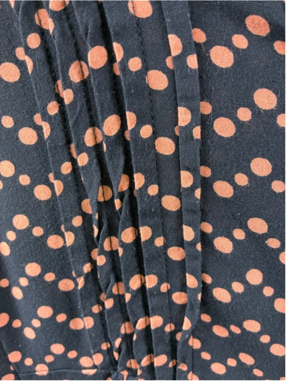 Maeve Anthropologie Polka Dot Blouse in Navy and Mauve Size S